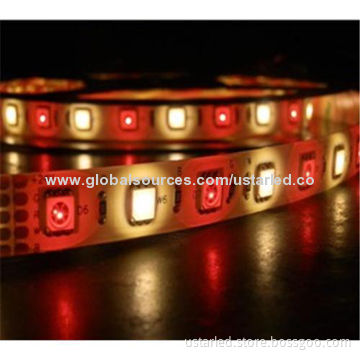 LED RGBW Flexible Strips, DC 12V, IP65/IP65, RGB+Red/Yellow/Blue/Green/White/Warm White